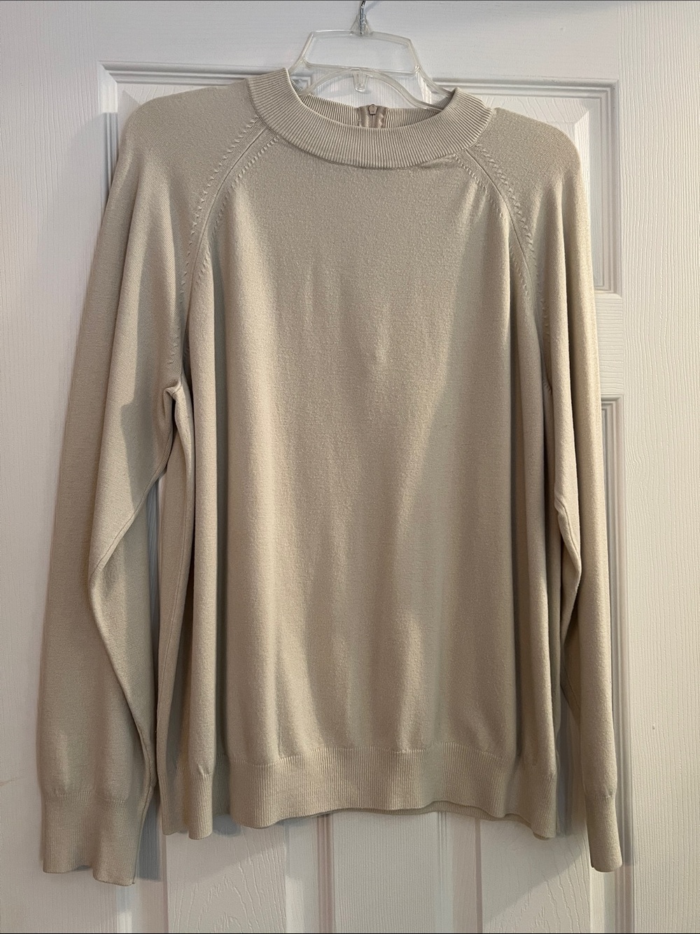 Women's Crewneck Sweater in Light Beige